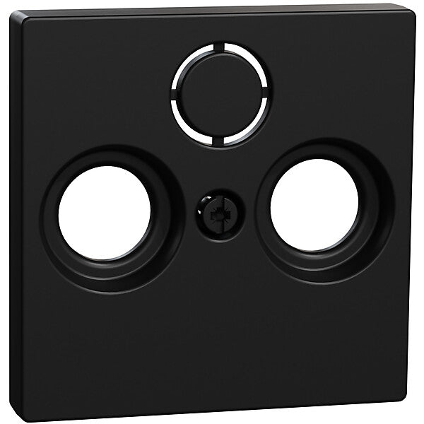 Merten Zentralplatte sw matt Antennensteckdose MEG4123-0403